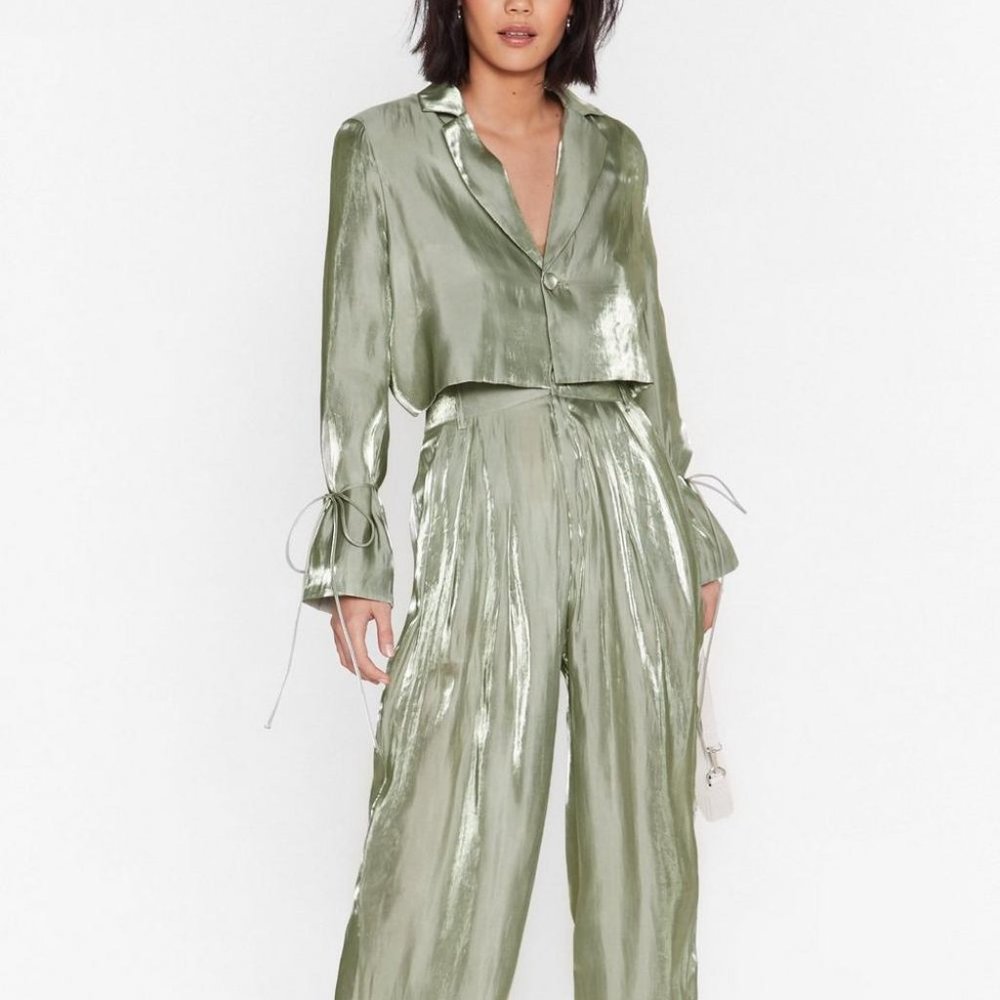 NWT NASTY GAL Wine and Shine Trouser Suit